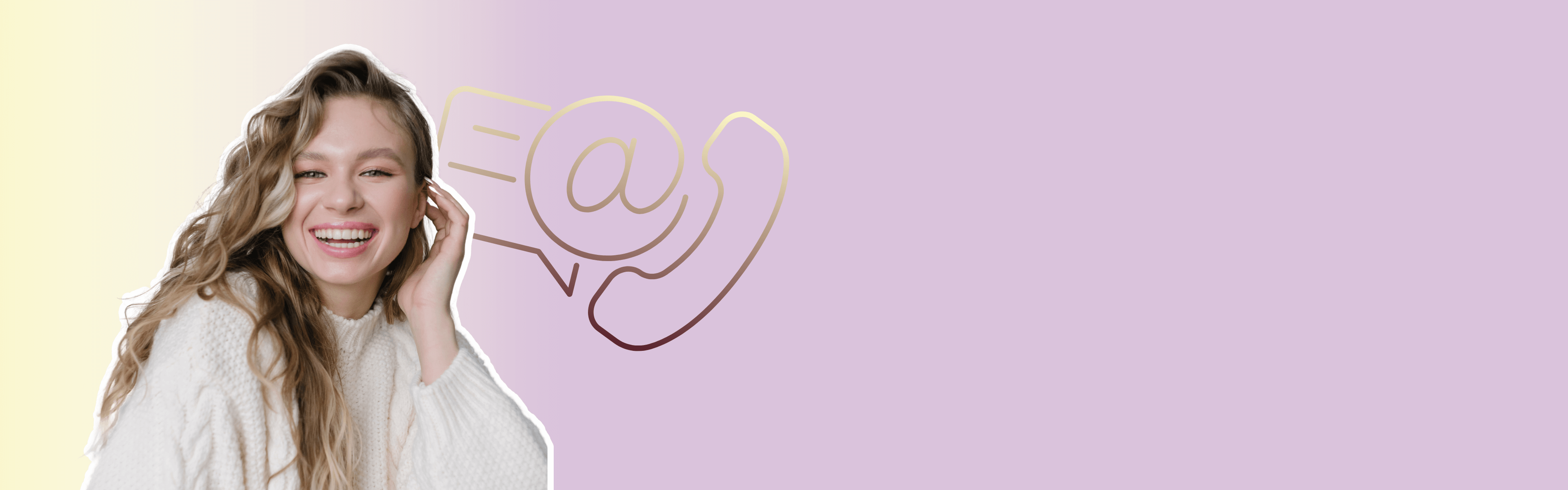 Woman smiling contact us if you have more questions - Manucurette