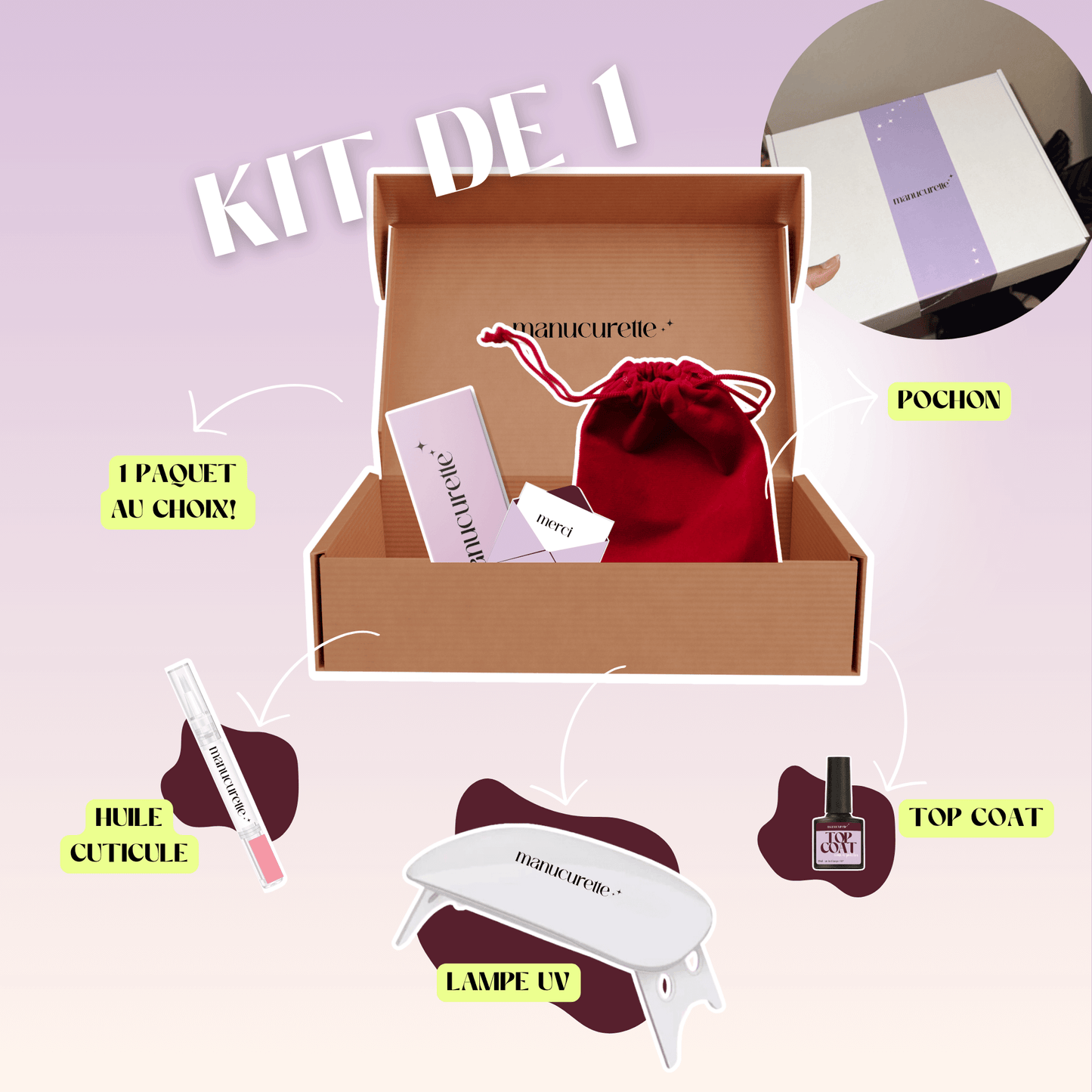 Coffret "S" - 1 Manucurette à choix!